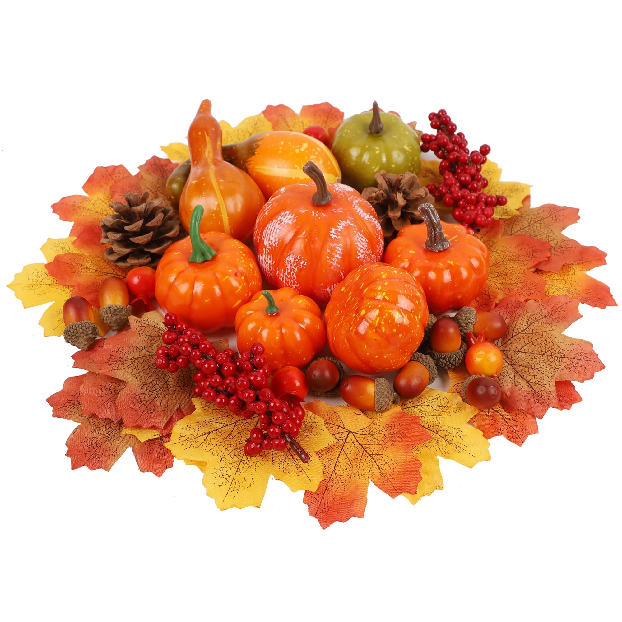 winemana 12 Pack Silver Pumpkin Fall Decor, Foam Glitter Pumpkins for Decorating Mini Artificial Craft Pumpkins for Thanksgiving Table Party Harvest Decorations
